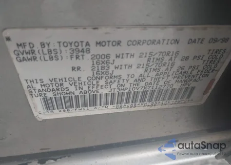 1999 Toyota Rav4 z USA, uszkodzony, nr VIN JT3HP10V7X7112770